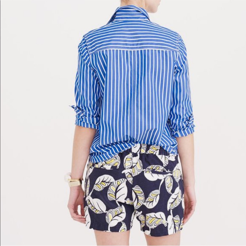 J.Crew Tropical Frond Pull On Shorts